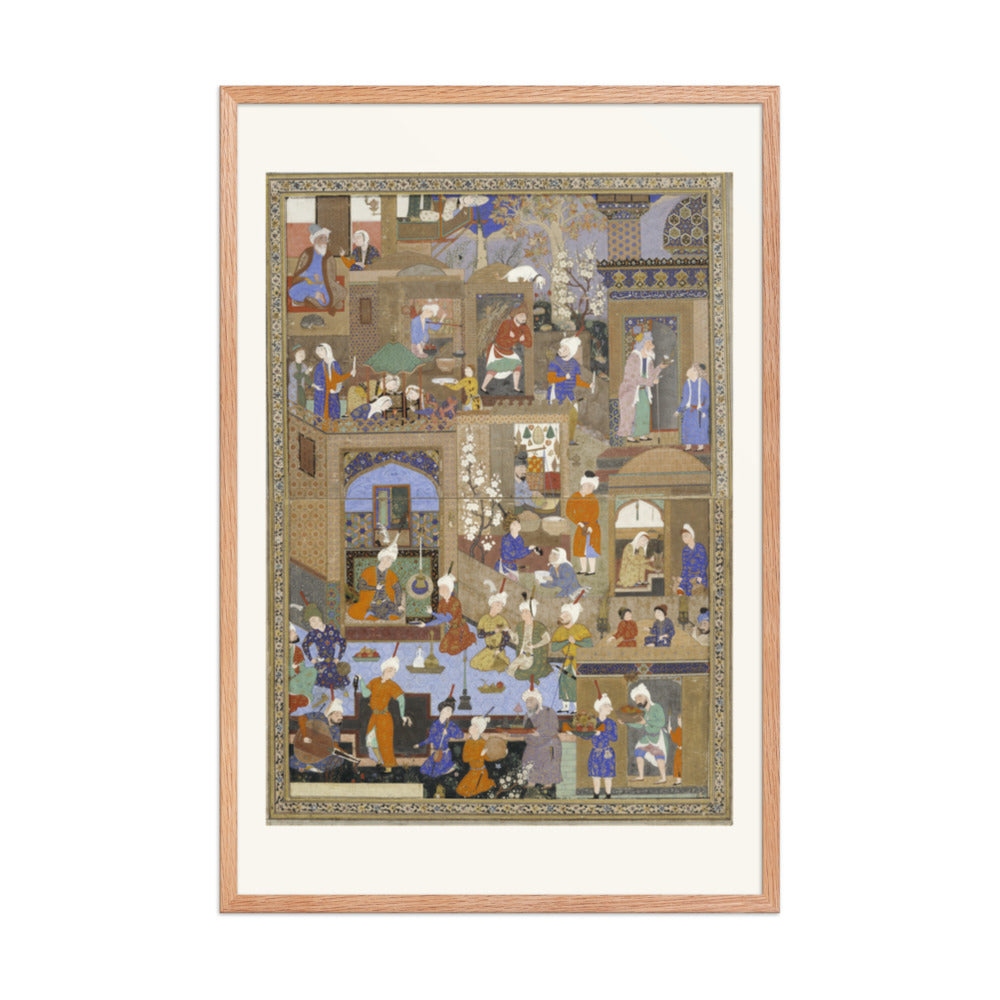 A Bustling City by Mir Sayyid Ali | Restored Mughal Wall Art — view 8