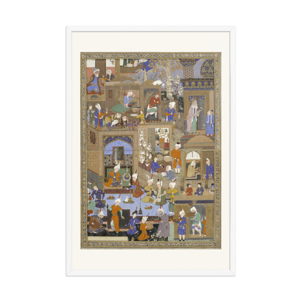 A Bustling City by Mir Sayyid Ali | Restored Mughal Wall Art — view 9