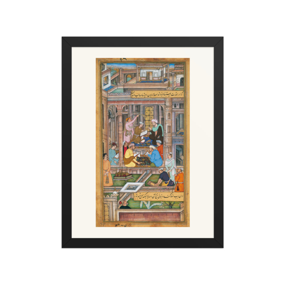 A Mughal Court Scene, c. 1590–95 | Restored Mughal Wall Art — view 2