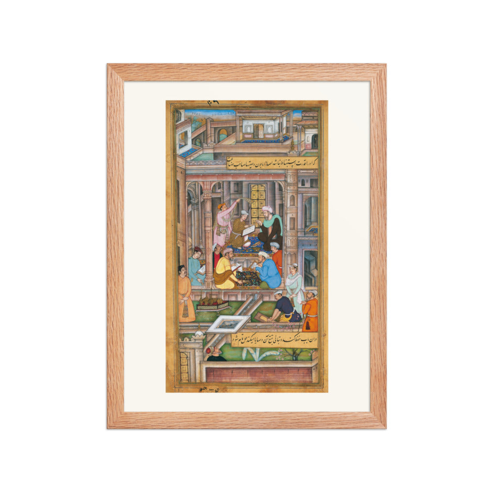 A Mughal Court Scene, c. 1590–95 | Restored Mughal Wall Art — view 4