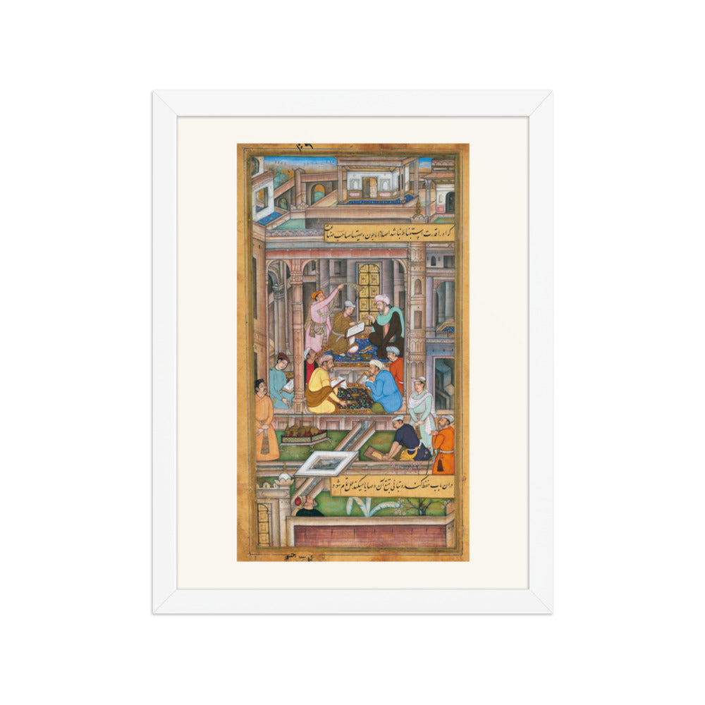 A Mughal Court Scene, c. 1590–95 | Restored Mughal Wall Art — view 6