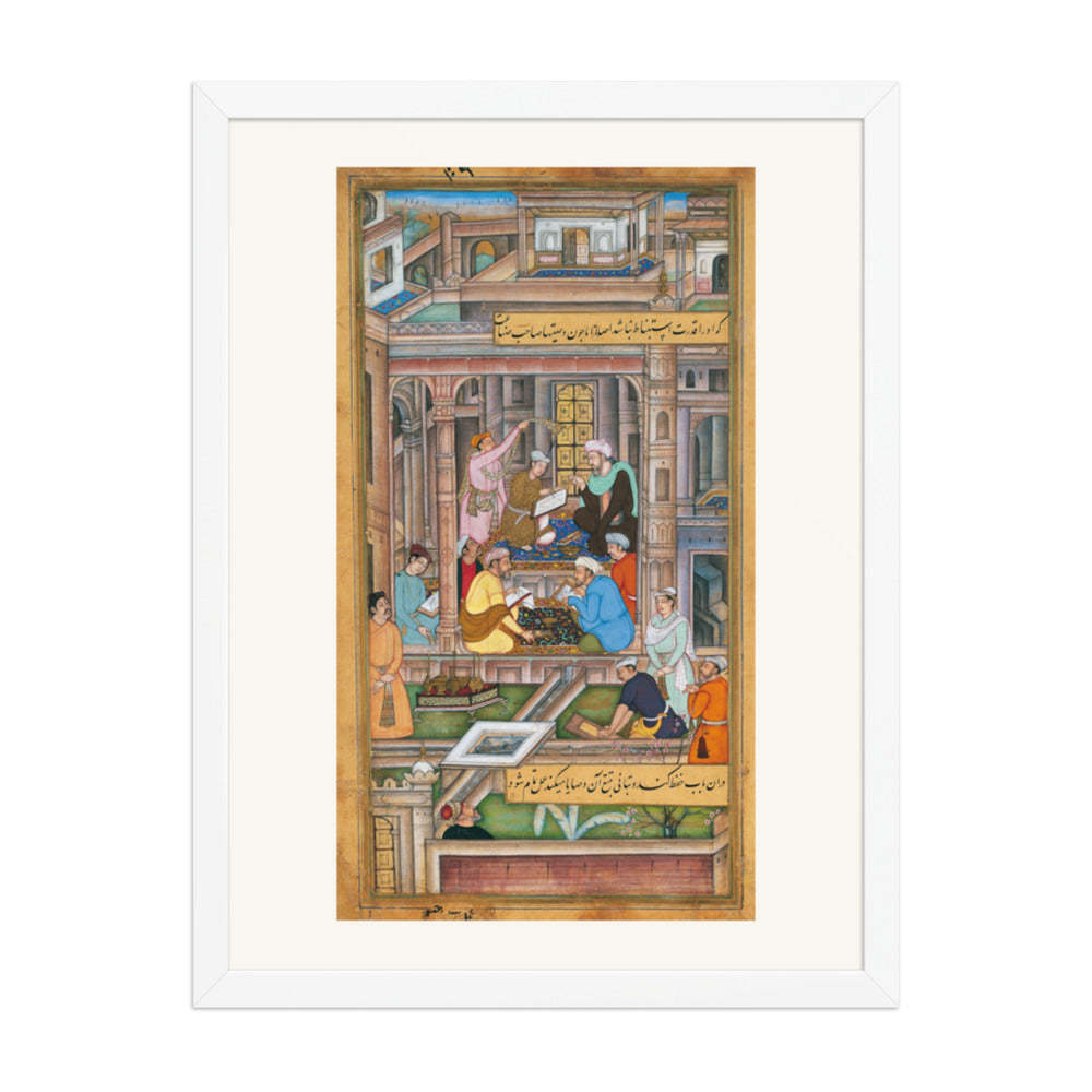 A Mughal Court Scene, c. 1590–95 | Restored Mughal Wall Art — view 5