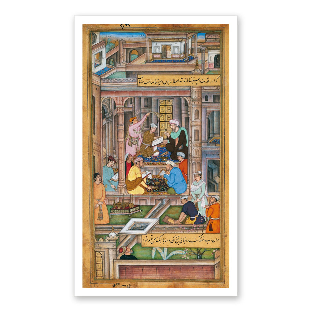A Mughal Court Scene, c. 1590–95 | Restored Mughal Wall Art — view 7