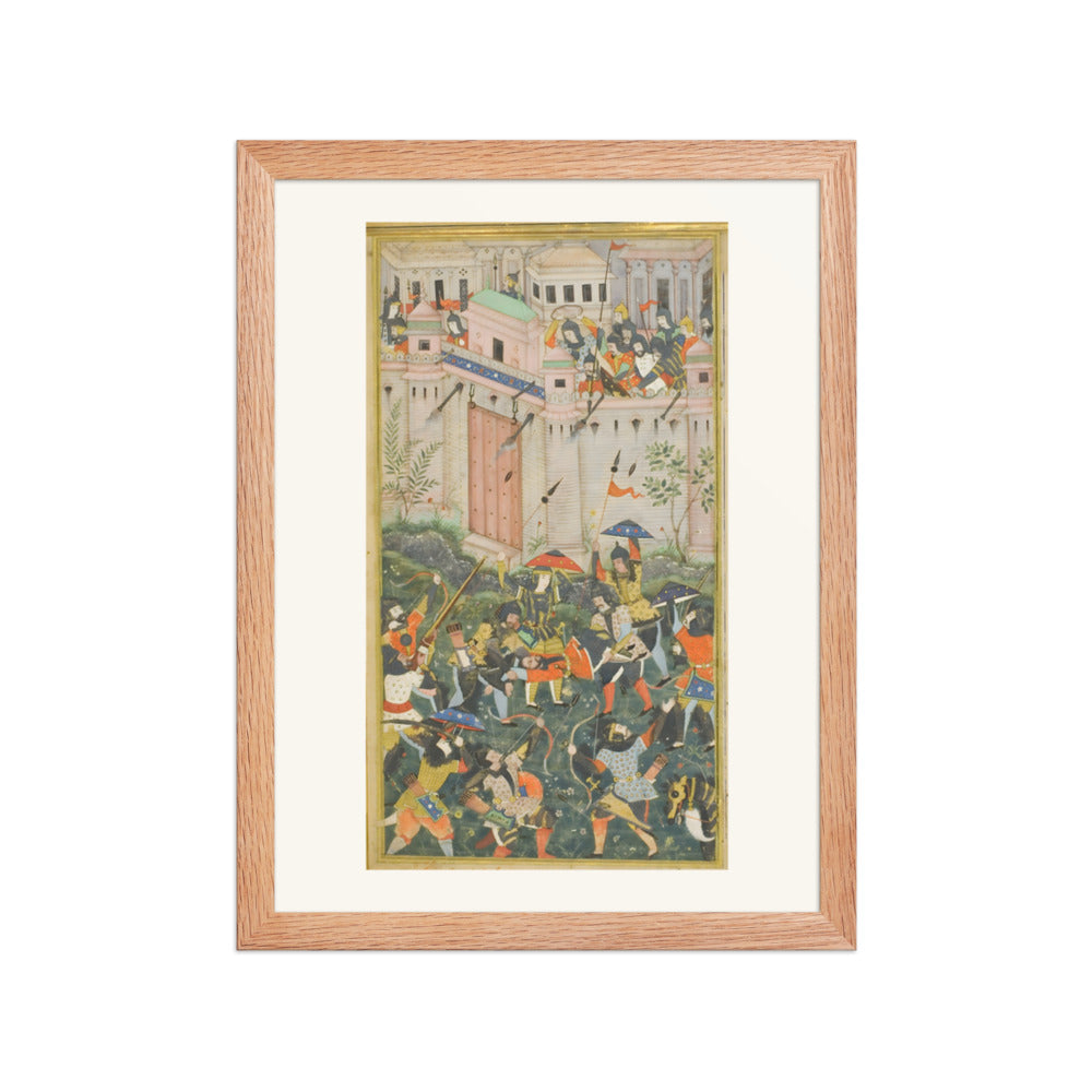 Babur's Assault on Qalat — Restored Mughal Wall Art — view 4