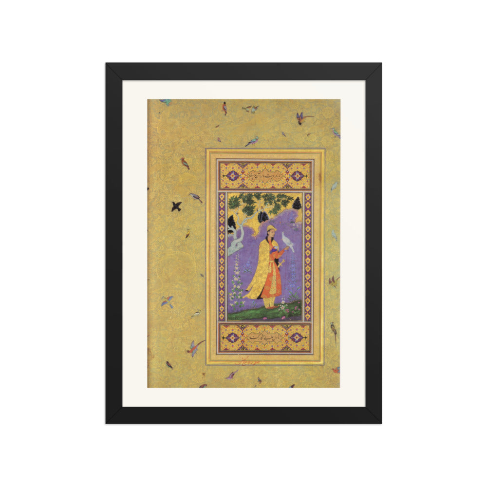 Courtly Interior — Mughal Gulshan Album Folio | Restored Mughal Wall Art — view 2