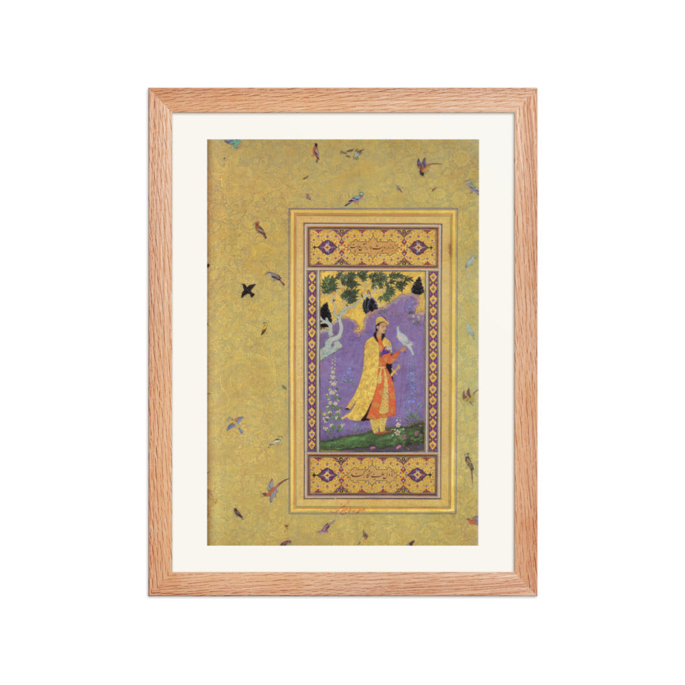 Courtly Interior — Mughal Gulshan Album Folio | Restored Mughal Wall Art — view 4