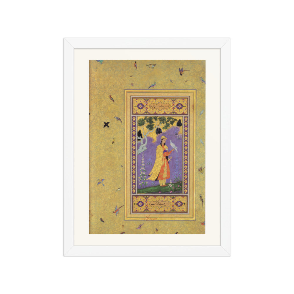 Courtly Interior — Mughal Gulshan Album Folio | Restored Mughal Wall Art — view 6
