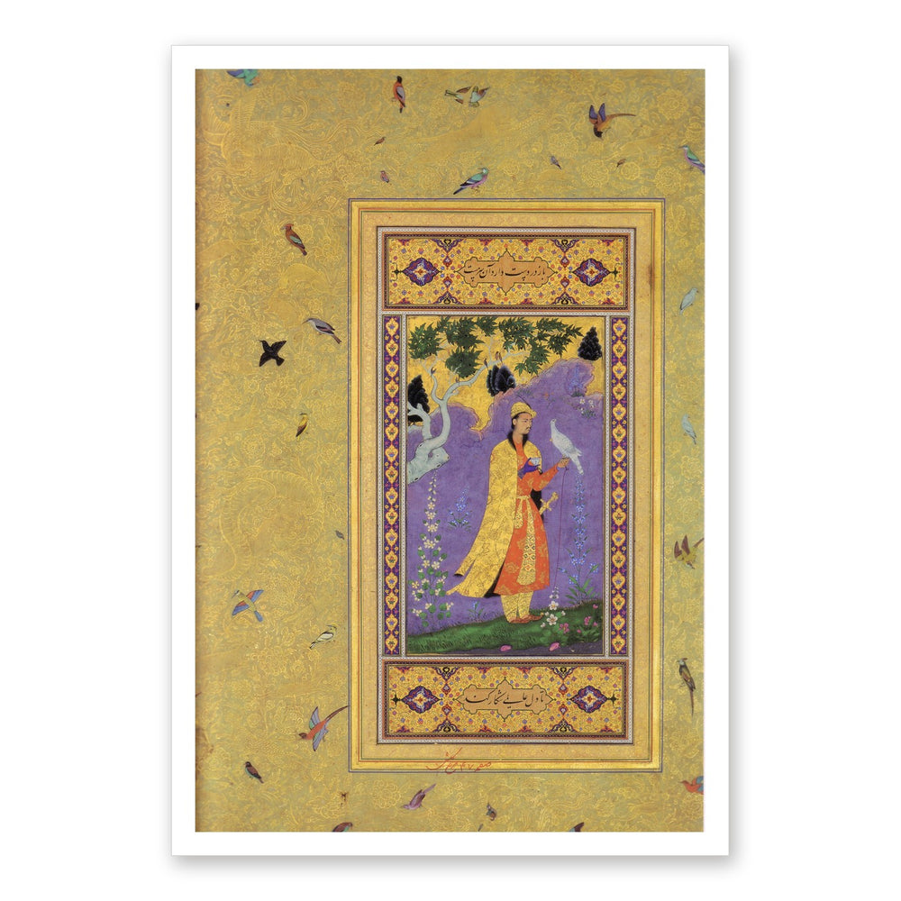 Courtly Interior — Mughal Gulshan Album Folio | Restored Mughal Wall Art — view 7