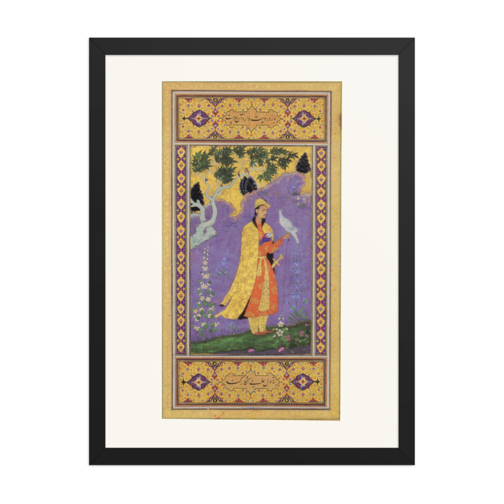 Courtly Interior — Mughal Gulshan Album Folio | Restored Mughal Wall Art — view 4