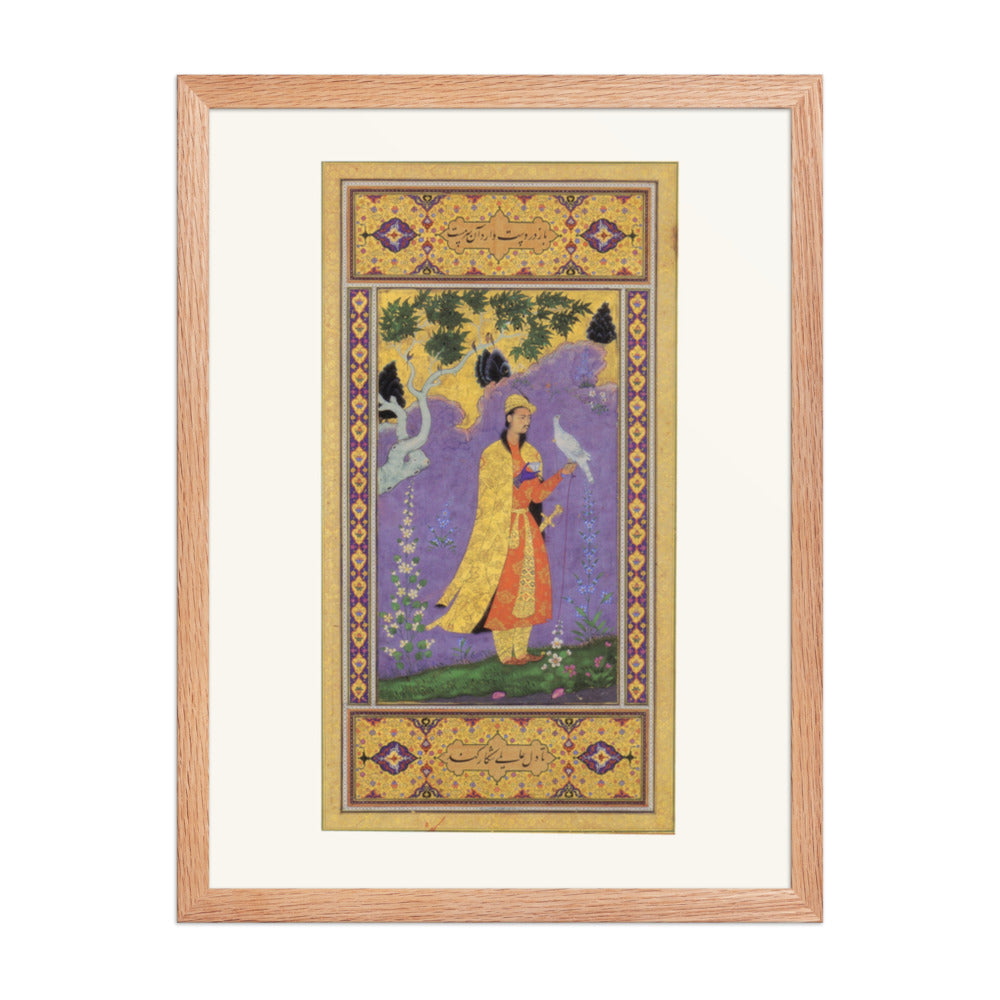 Courtly Interior — Mughal Gulshan Album Folio | Restored Mughal Wall Art — view 5