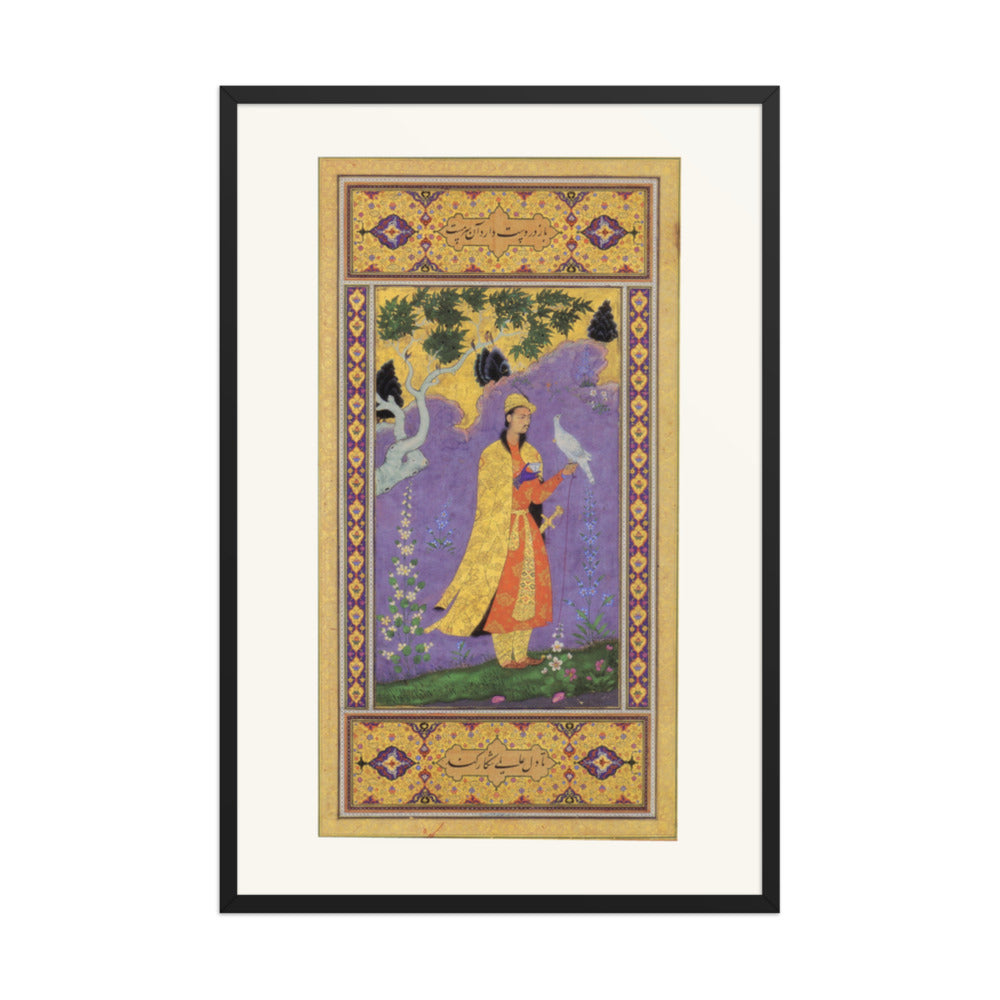 Courtly Interior — Mughal Gulshan Album Folio | Restored Mughal Wall Art — view 7