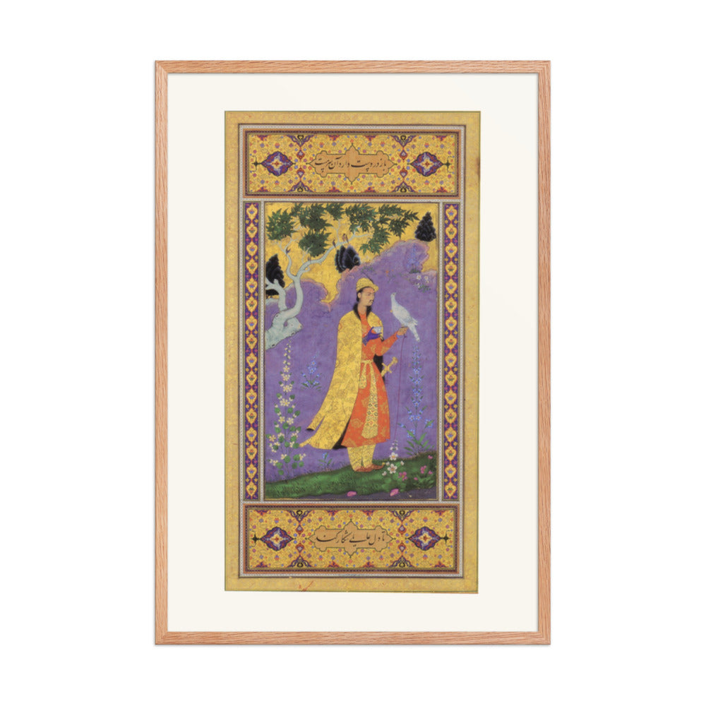Courtly Interior — Mughal Gulshan Album Folio | Restored Mughal Wall Art — view 8