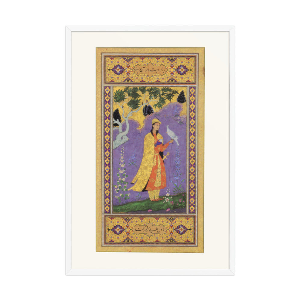 Courtly Interior — Mughal Gulshan Album Folio | Restored Mughal Wall Art — view 9