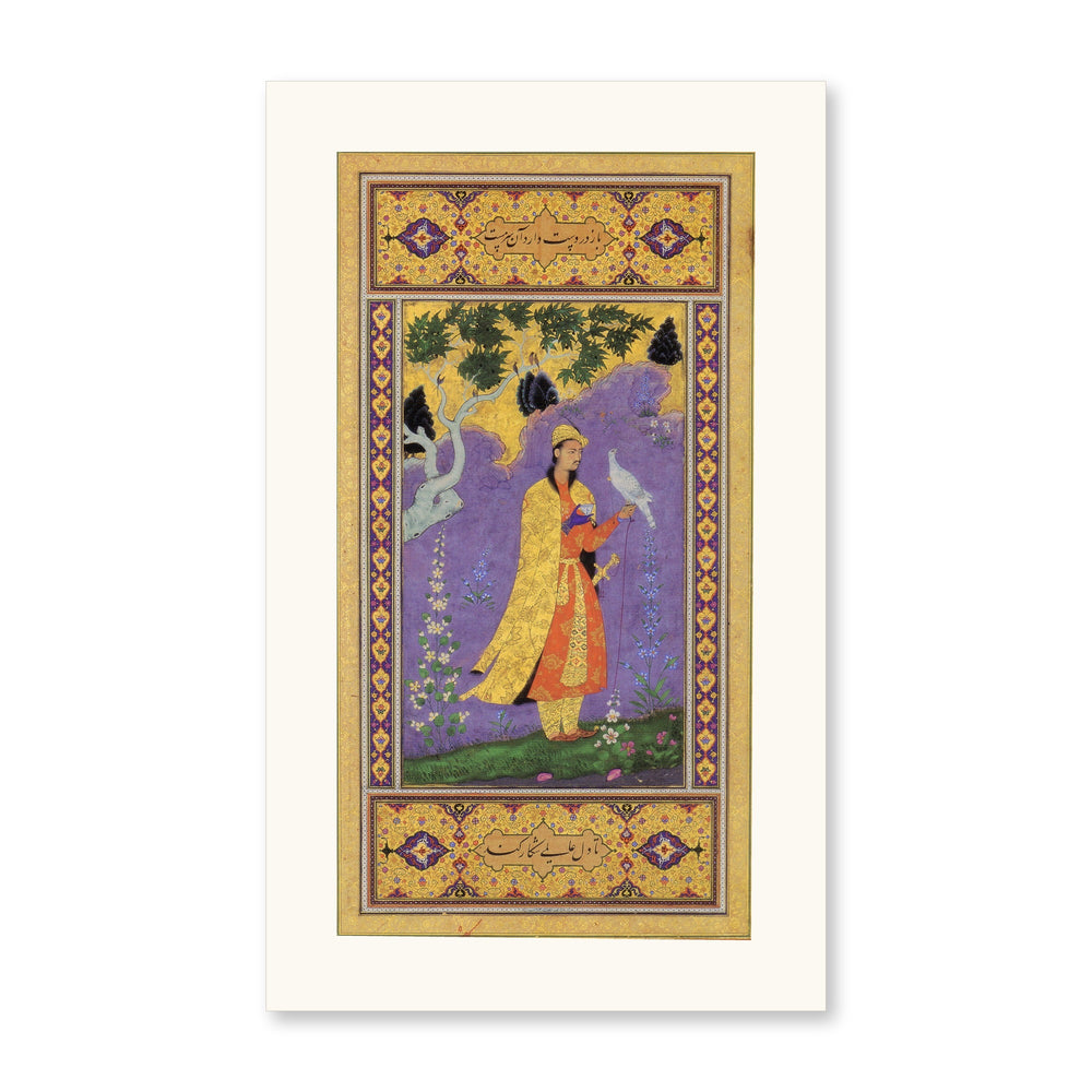 Courtly Interior — Mughal Gulshan Album Folio | Restored Mughal Wall Art — view 10