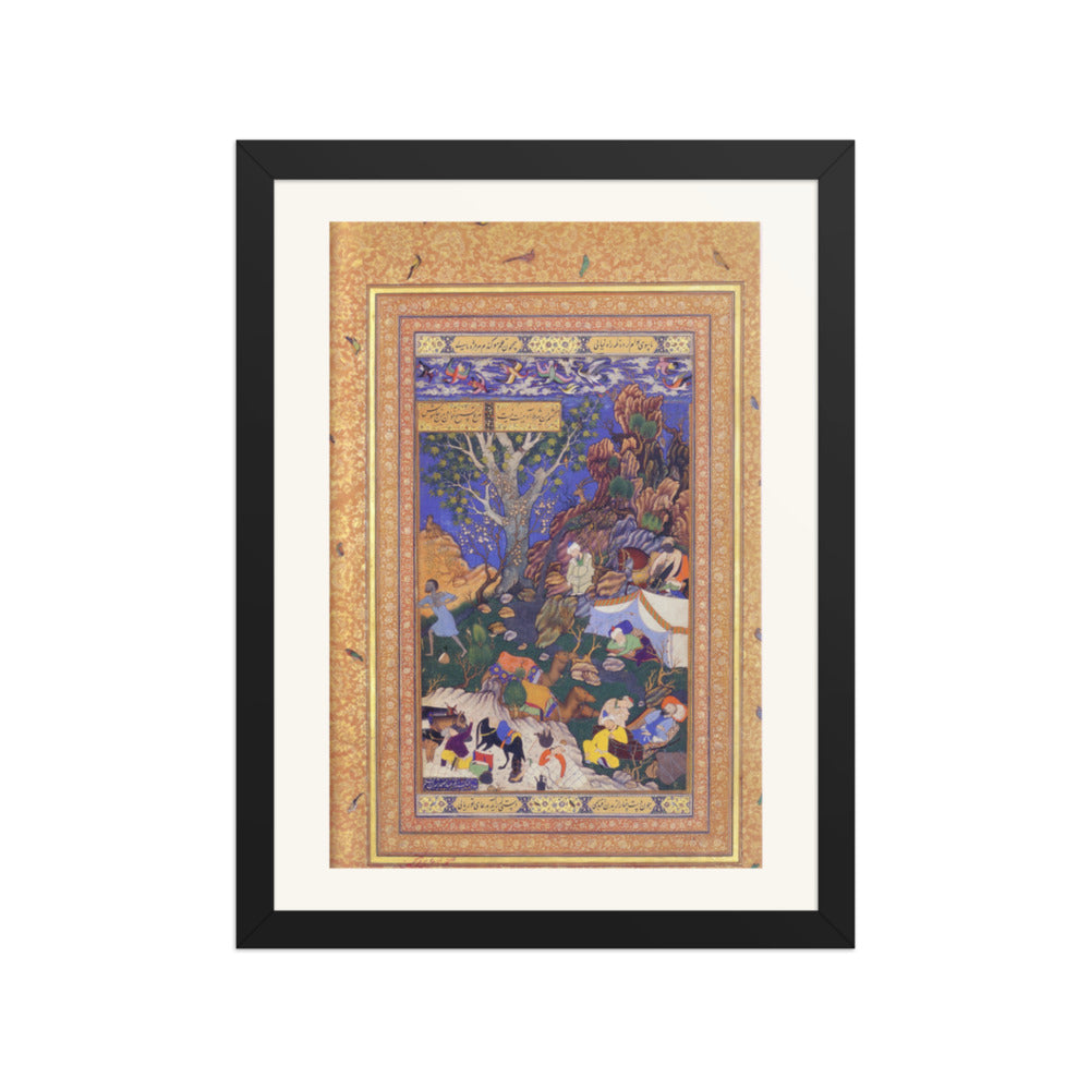 Night Gathering — Mughal Gulshan Album Folio | Restored Mughal Wall Art — view 2