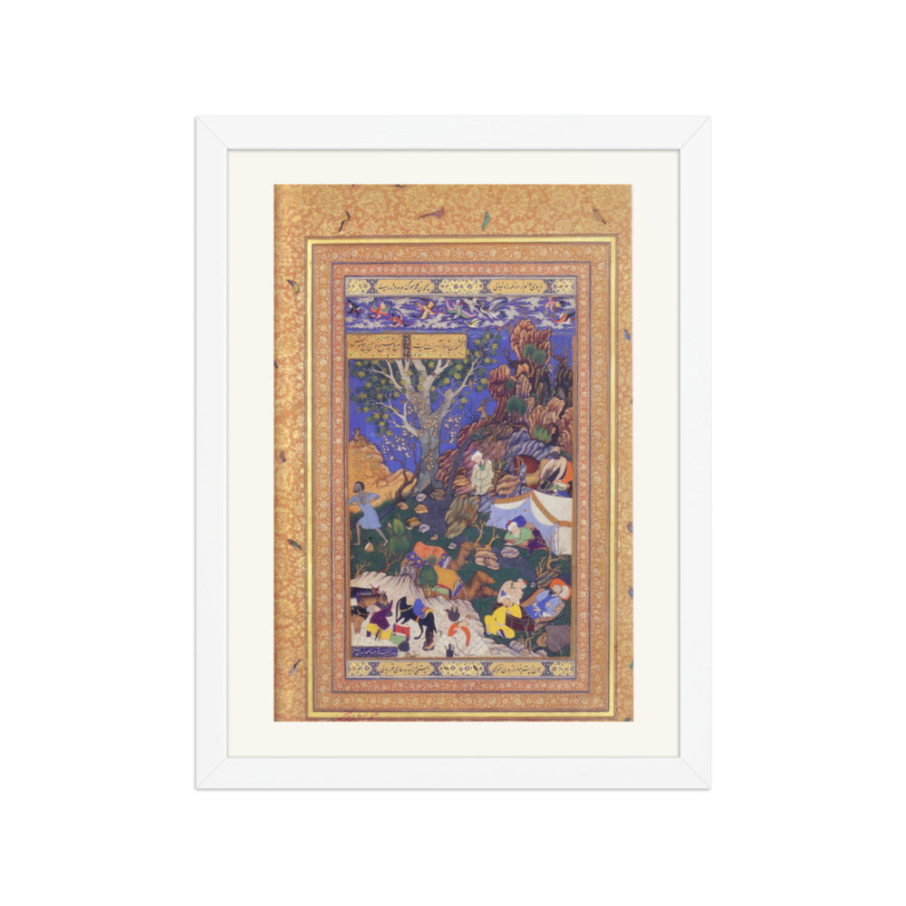 Night Gathering — Mughal Gulshan Album Folio | Restored Mughal Wall Art — view 6