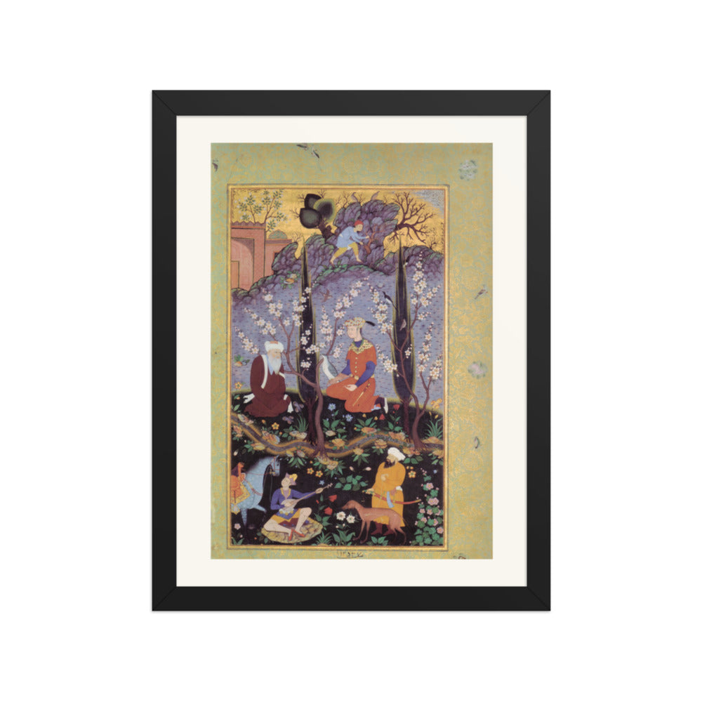 Festive Procession — Mughal Gulshan Album Folio | Restored Mughal Wall Art — view 2