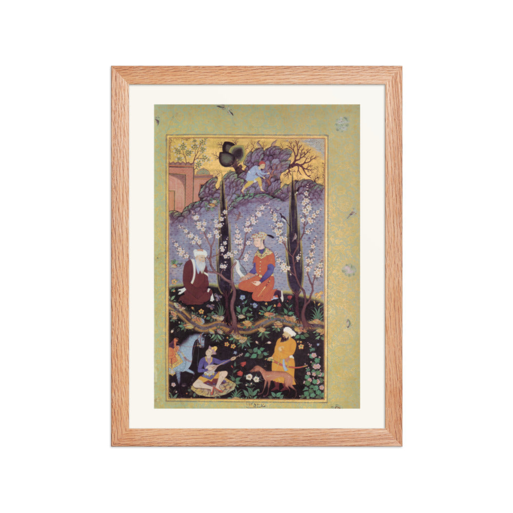 Festive Procession — Mughal Gulshan Album Folio | Restored Mughal Wall Art — view 4