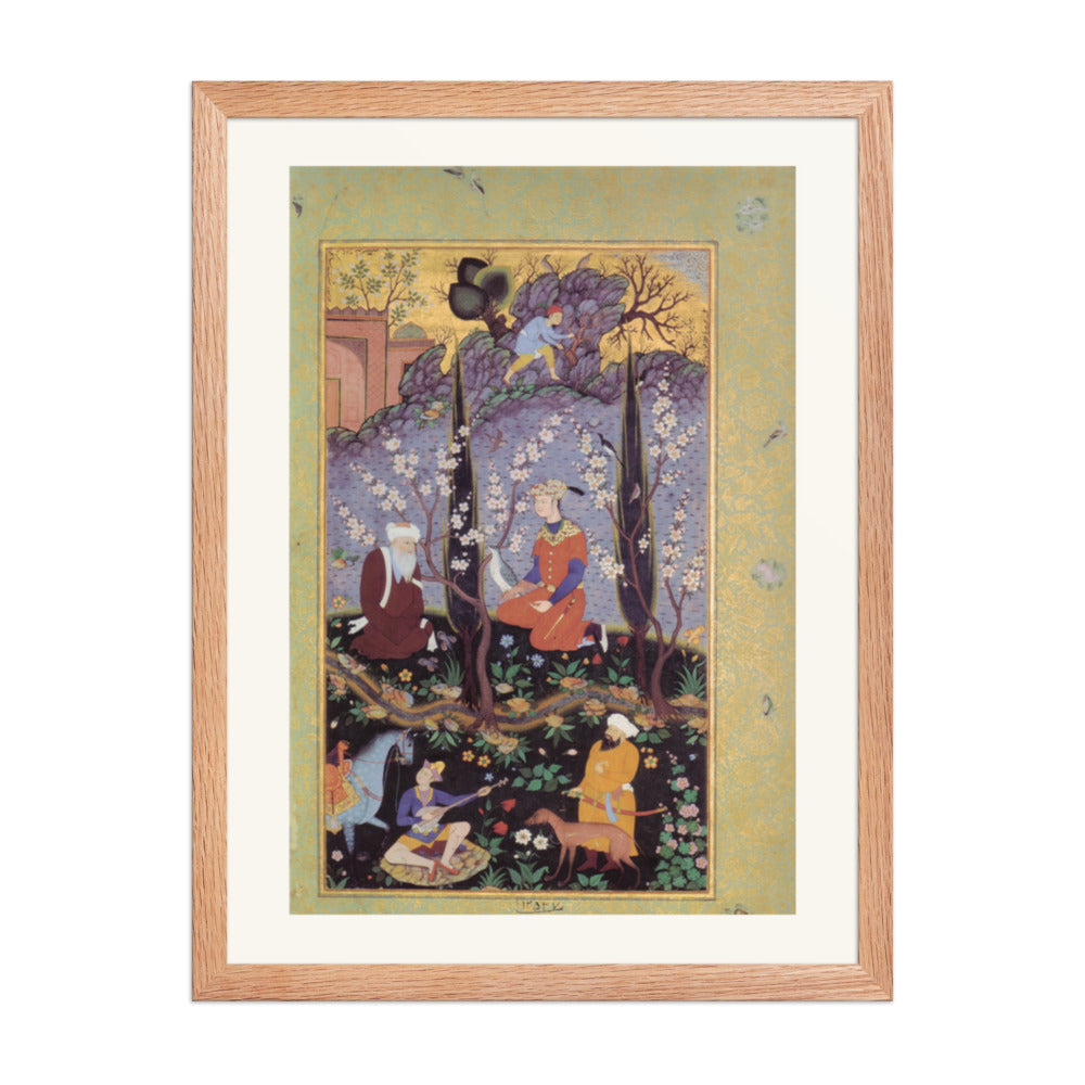 Festive Procession — Mughal Gulshan Album Folio | Restored Mughal Wall Art — view 3
