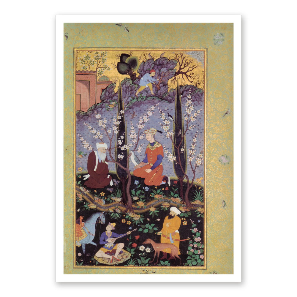 Festive Procession — Mughal Gulshan Album Folio | Restored Mughal Wall Art — view 7