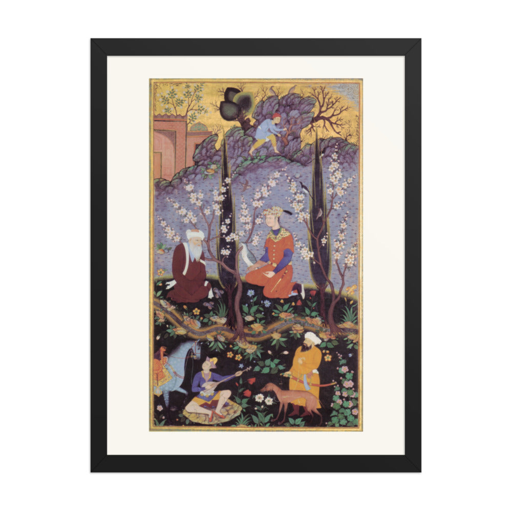 Festive Procession — Mughal Gulshan Album Folio | Restored Mughal Wall Art — view 4