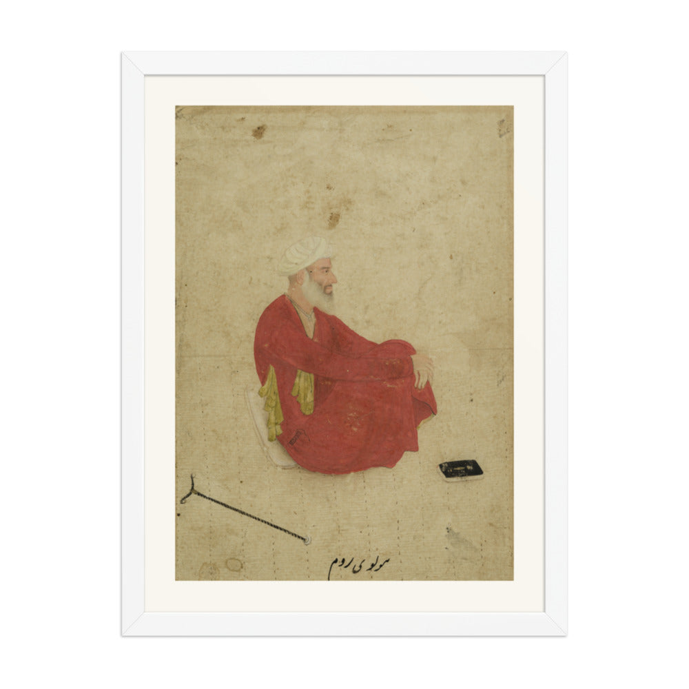 Portrait of Mulla Shah Badakhshi — Restored Mughal Wall Art — view 5