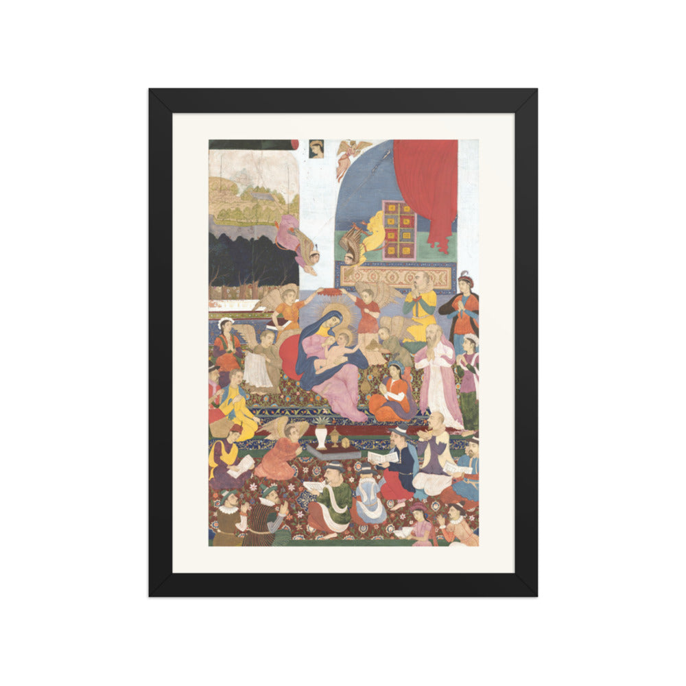 The Nativity — Mughal Painting, c. 1720 | Restored Mughal Wall Art — view 2