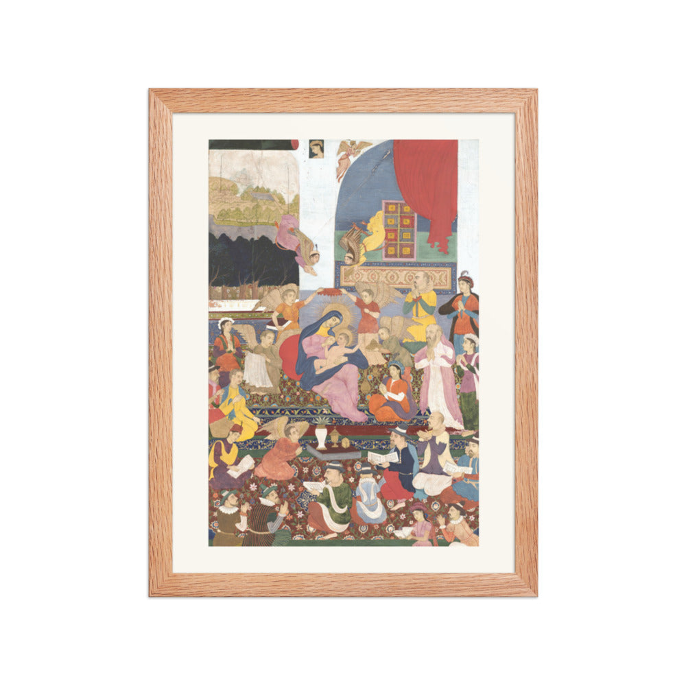 The Nativity — Mughal Painting, c. 1720 | Restored Mughal Wall Art — view 4
