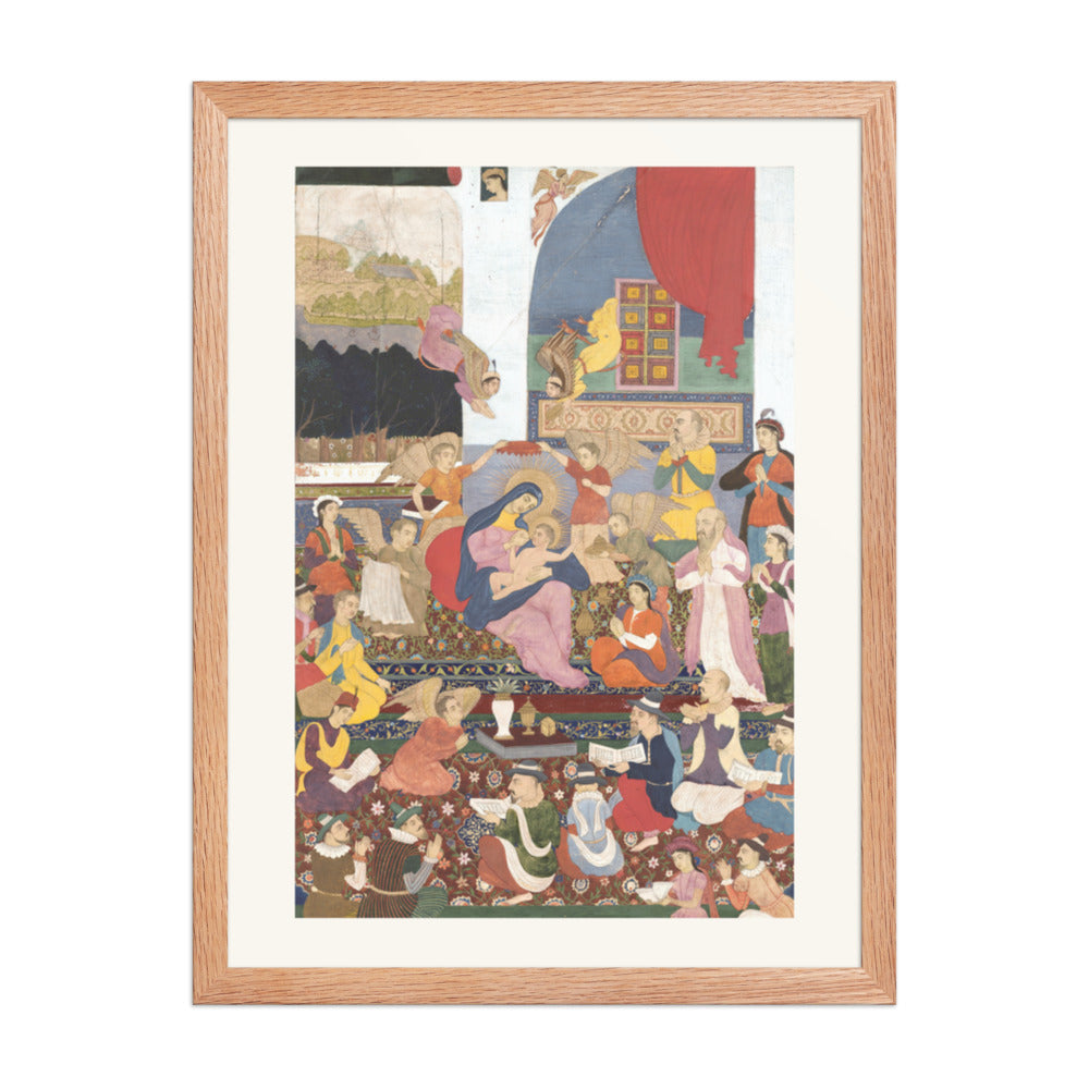 The Nativity — Mughal Painting, c. 1720 | Restored Mughal Wall Art — view 3