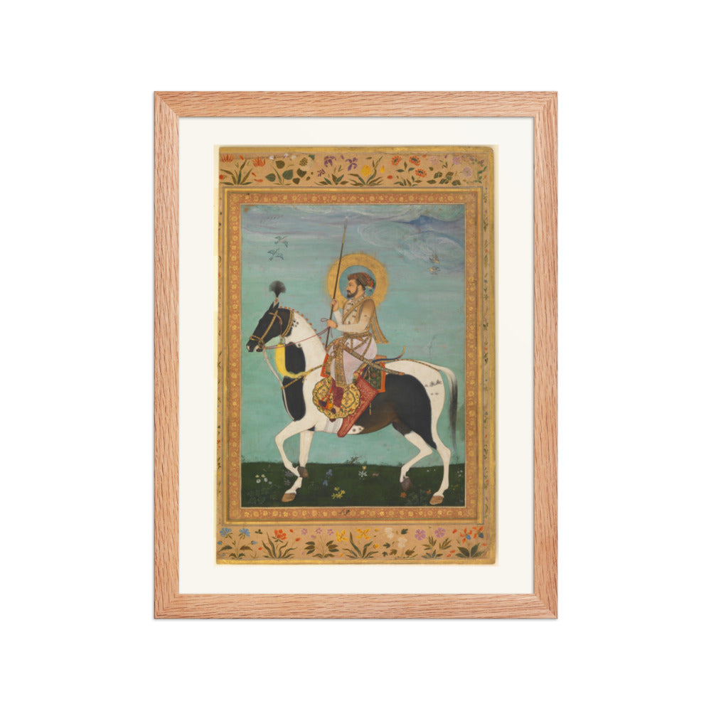 Shah Jahan on Horseback by Payag — Shah Jahan Album | Restored Mughal Wall Art — view 4
