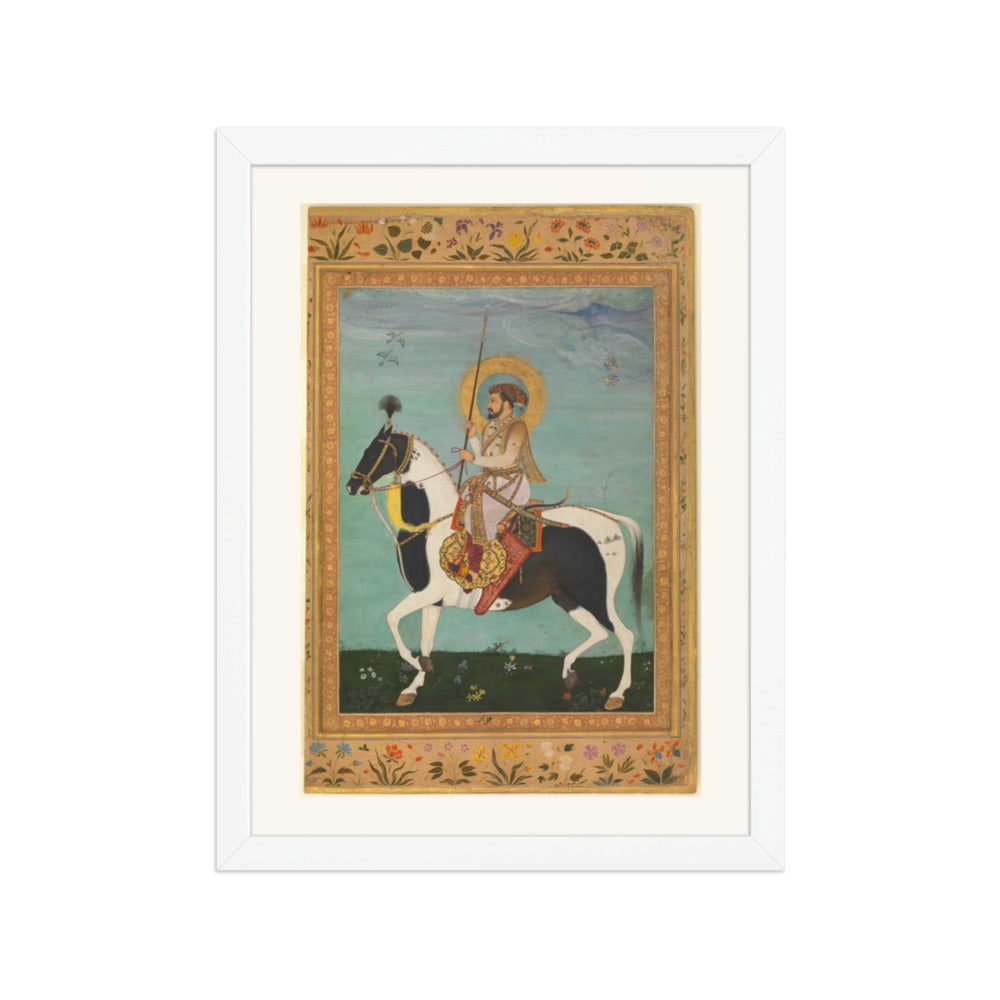 Shah Jahan on Horseback by Payag — Shah Jahan Album | Restored Mughal Wall Art — view 6