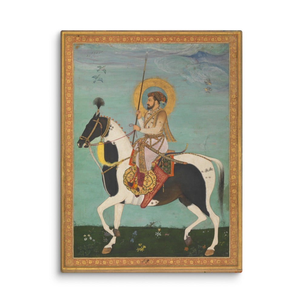 Shah Jahan on Horseback by Payag — Shah Jahan Album | Restored Mughal Wall Art — view 10