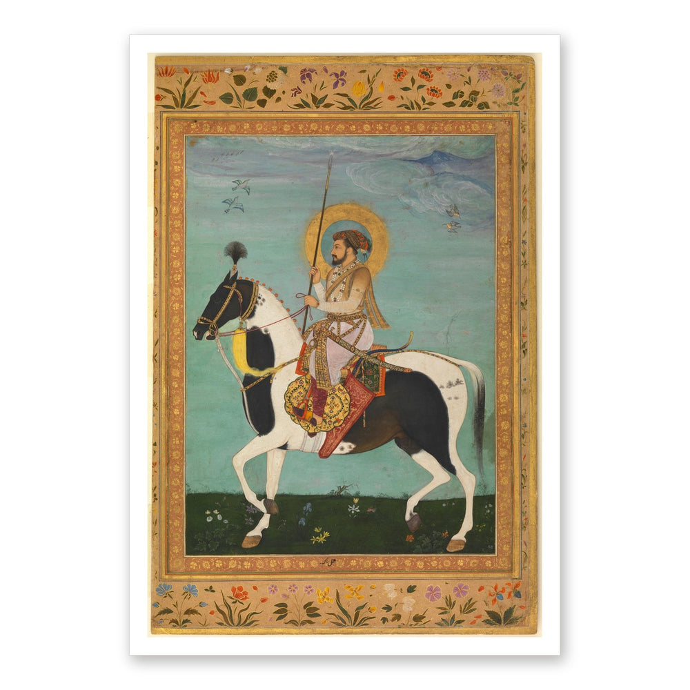 Shah Jahan on Horseback by Payag — Shah Jahan Album | Restored Mughal Wall Art — view 7