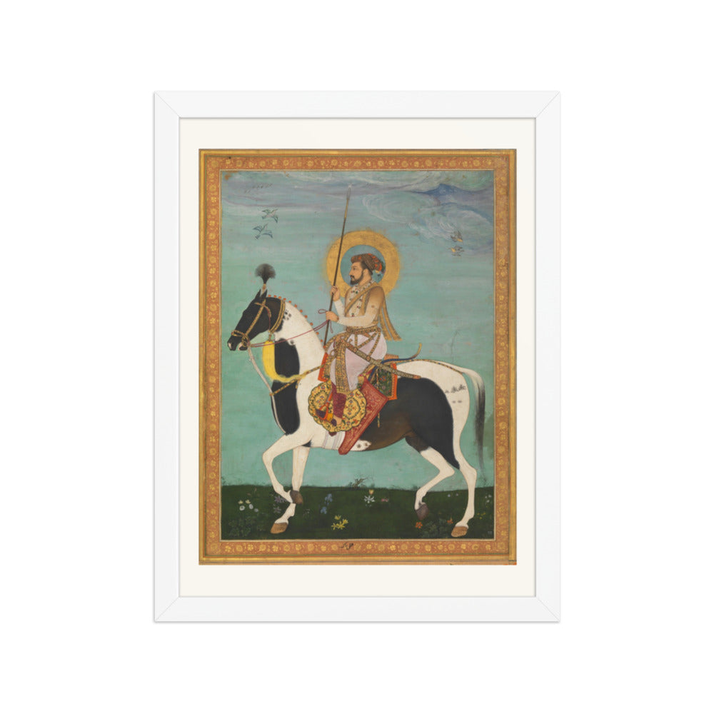 Shah Jahan on Horseback by Payag — Shah Jahan Album | Restored Mughal Wall Art — view 3