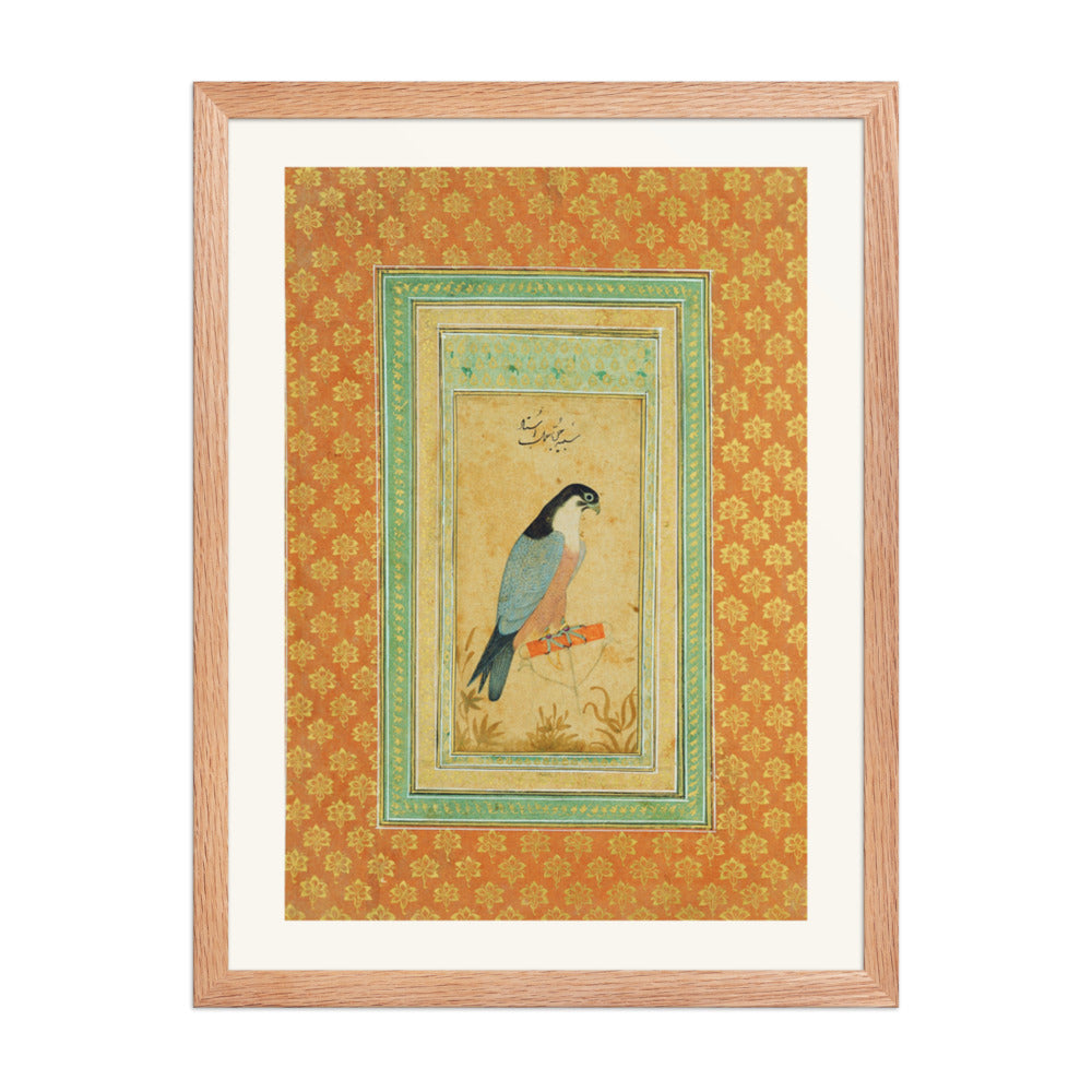 A Lady Standing — Mughal Portrait Study | Restored Mughal Wall Art — view 3