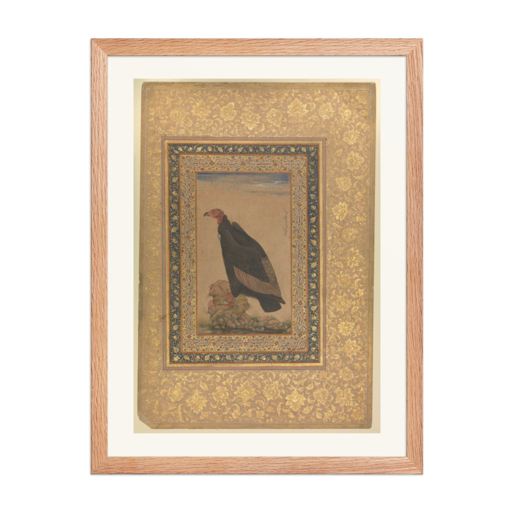 An Eagle by Mansur — Natural History Study | Restored Mughal Wall Art — view 3
