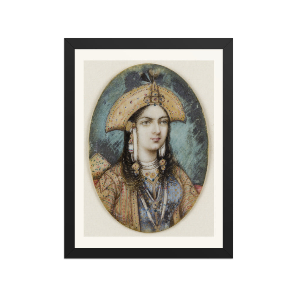 Portrait of Mumtaz Mahal — Restored Mughal Wall Art — view 2