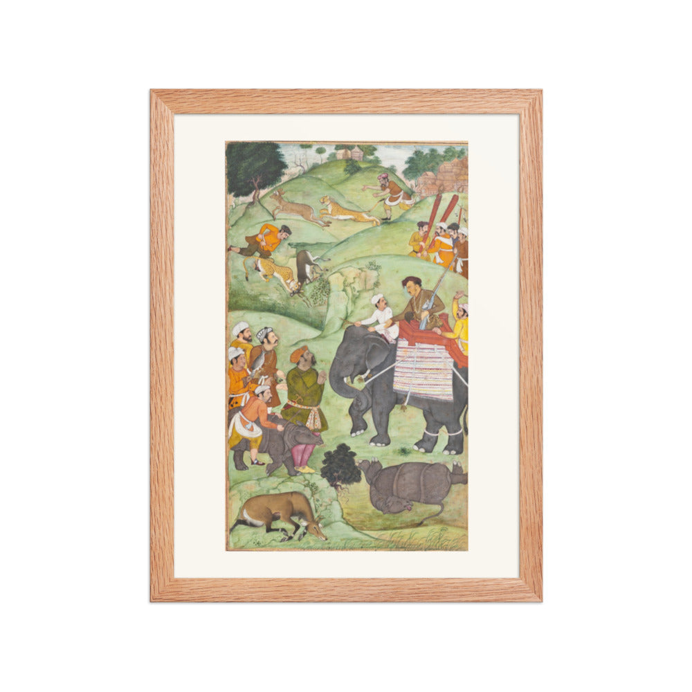 Prince Salim at the Hunt — Restored Mughal Wall Art — view 4