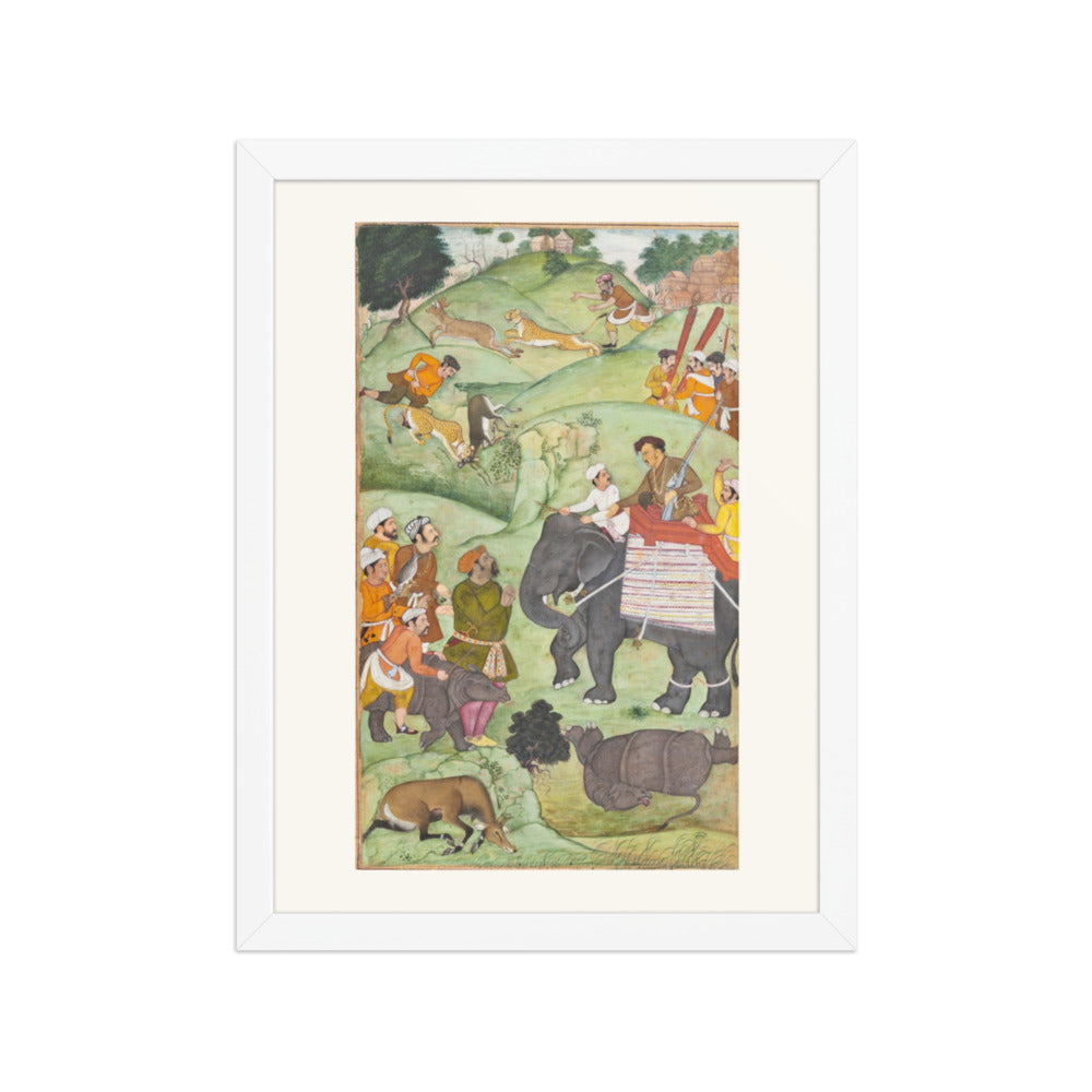 Prince Salim at the Hunt — Restored Mughal Wall Art — view 6