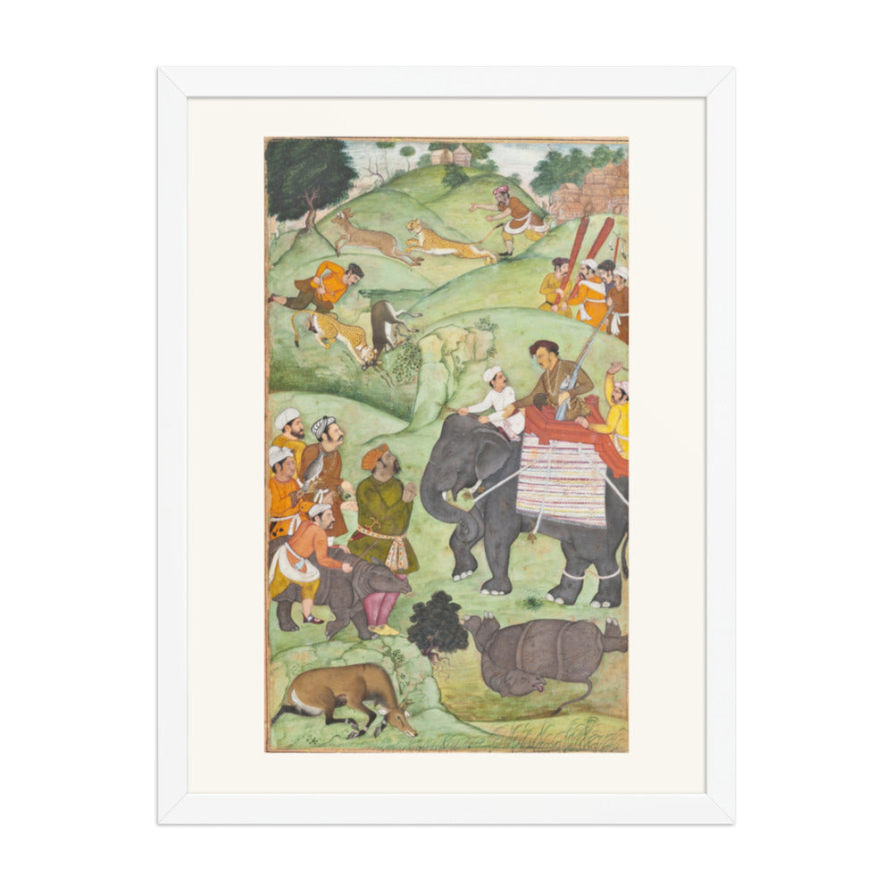 Prince Salim at the Hunt — Restored Mughal Wall Art — view 5