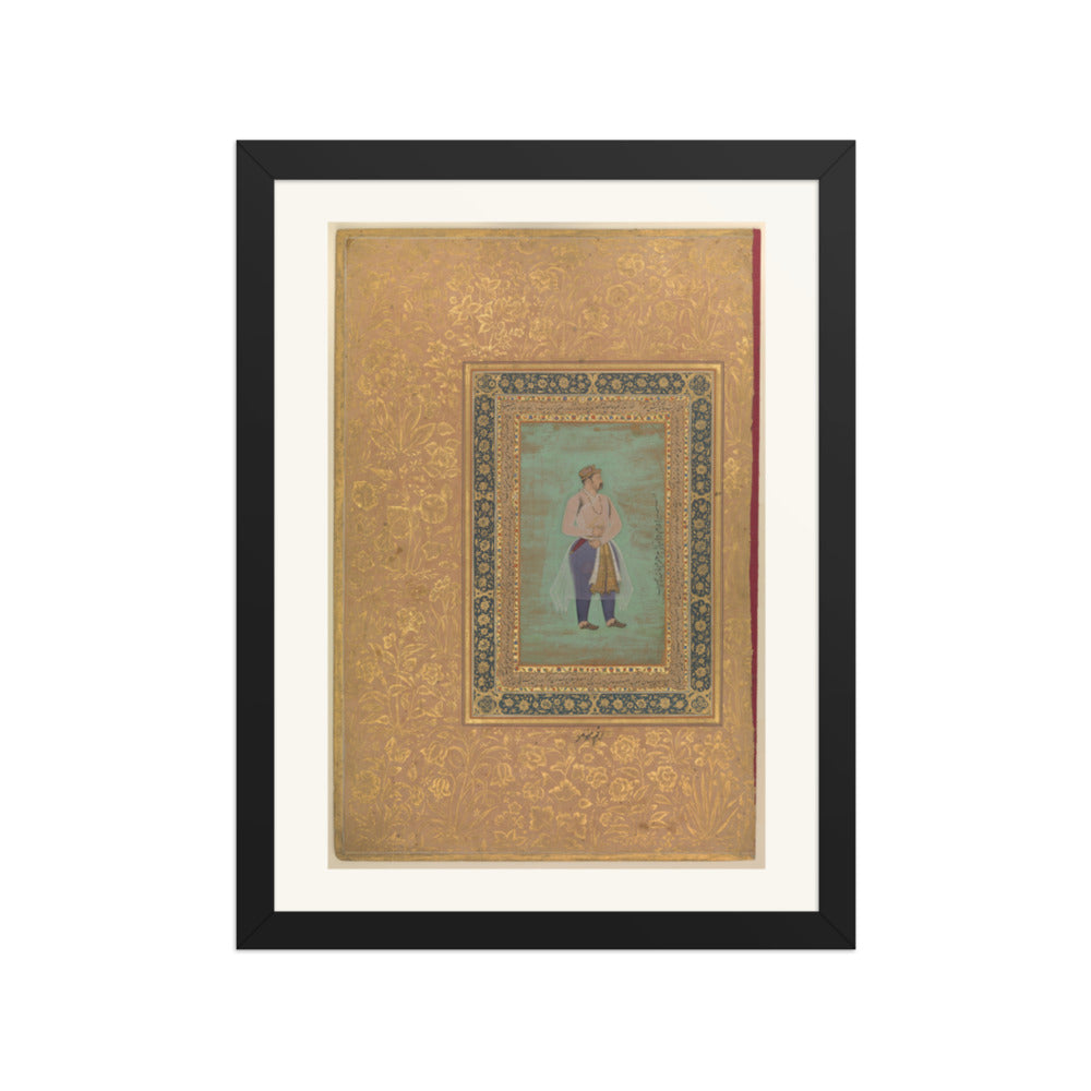 Portrait of Prince Danyal | Restored Mughal Wall Art — view 2