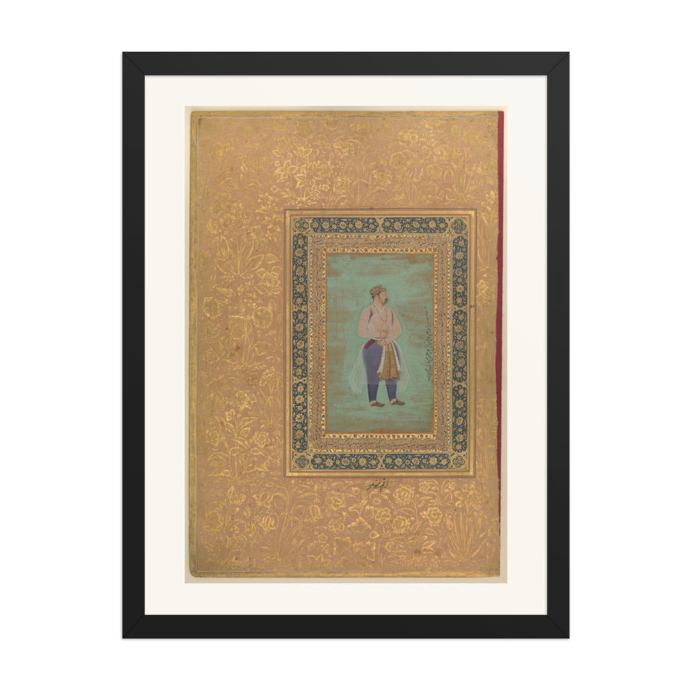 Portrait of Prince Danyal | Restored Mughal Wall Art — view 1