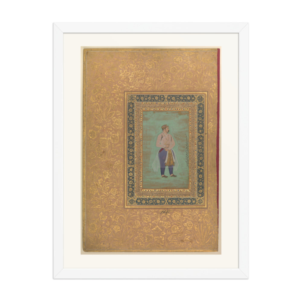 Portrait of Prince Danyal | Restored Mughal Wall Art — view 5