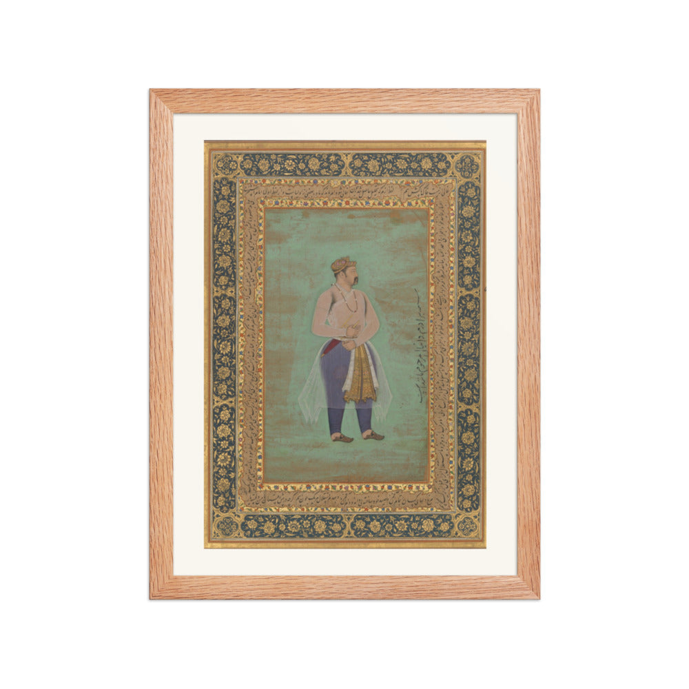 Portrait of Prince Danyal | Restored Mughal Wall Art — view 2