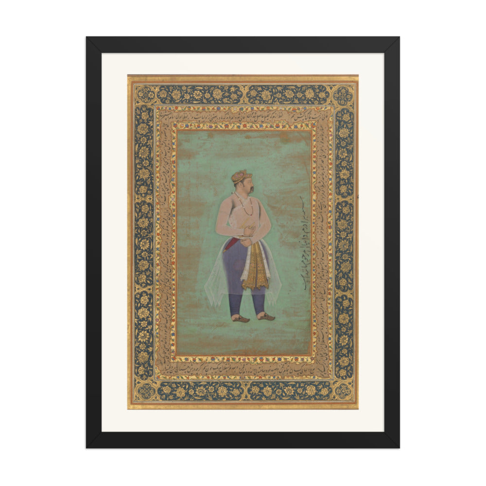 Portrait of Prince Danyal | Restored Mughal Wall Art — view 4