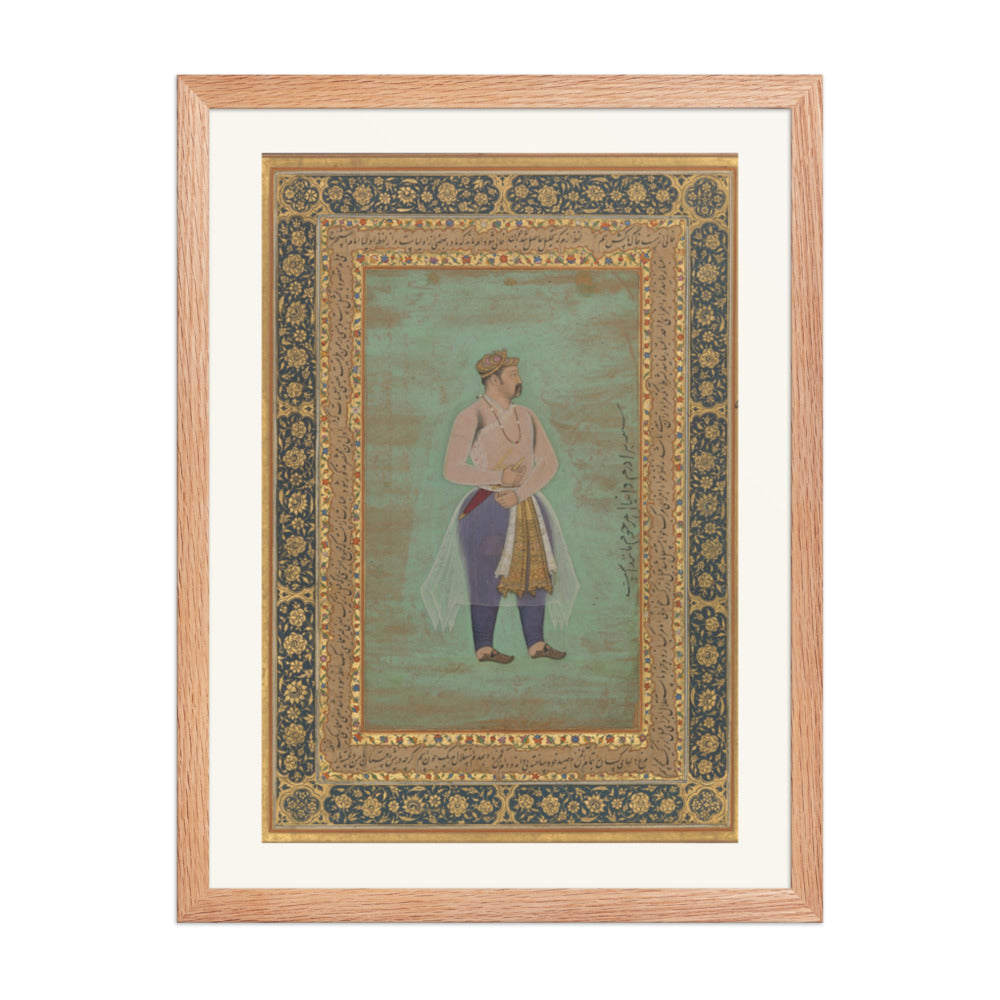 Portrait of Prince Danyal | Restored Mughal Wall Art — view 5