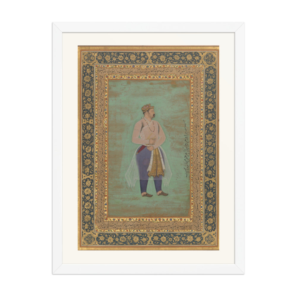 Portrait of Prince Danyal | Restored Mughal Wall Art — view 6