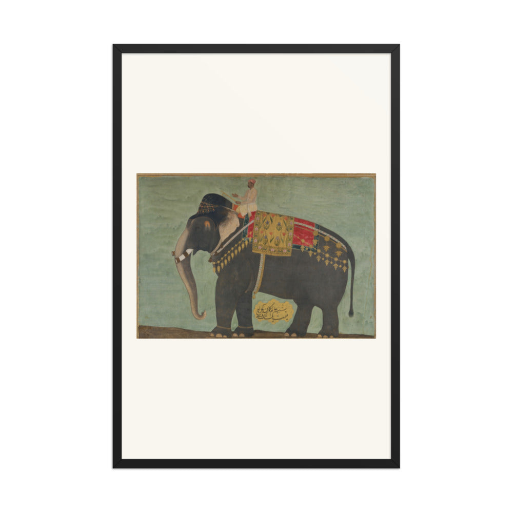 Portrait of the Elephant 'Alam Guman | Restored Mughal Wall Art — view 7