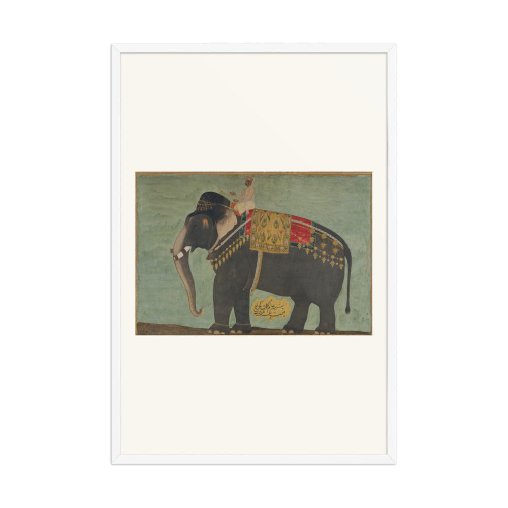 Portrait of the Elephant 'Alam Guman | Restored Mughal Wall Art — view 9