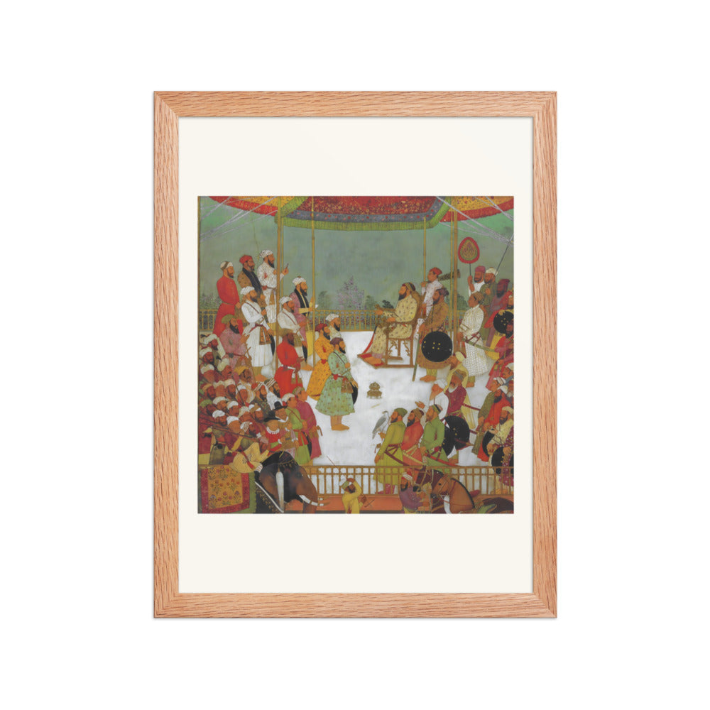 Sa'dullah Khan Holds Court — Restored Mughal Wall Art — view 4
